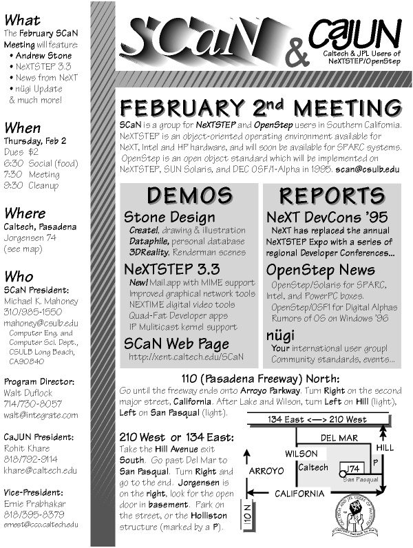 February Meeting Poster